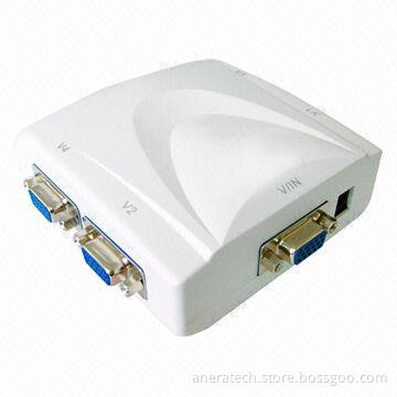 VGA Splitter, 1 x 4, 250MHz, Plastic Case